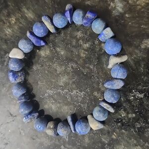 Handmade Blue Lapis Stone Bracelet